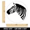 Zebra Head Profile Sketch Self-Inking Rubber Stamp for Stamping Crafting Planners
